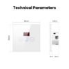 Smart WiFi 20 Amp Switch for Water Heater, AC and other devices with Timer display