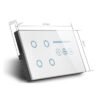 4-gang-dimmer-smart-switch 4 Gang Smart WiFi and Fan dimmer Compatible Alexa and Google Home