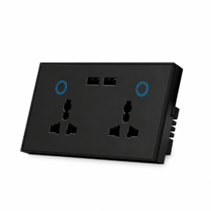 44bb0c69-b68a-4f9a-93a6-a270128acb04 Smart Double Universal Socket with USB Charger - WiFi Wall Socket