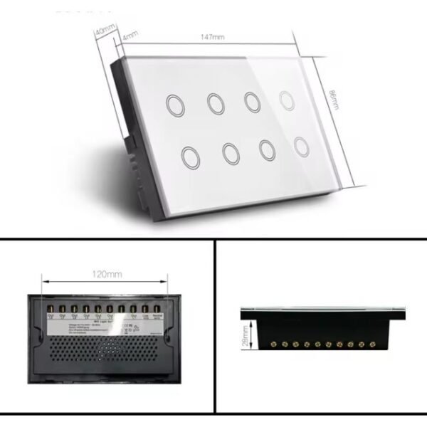 8-gang-smart-touch-switch-panel-in-pakistan_dimensionis 8 Gang WiFi Smart Light Switch Works with Google Home and Alexa