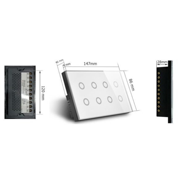 8-gang-wifi-smart-light-switch-pakistan 8 Gang WiFi Smart Light Switch Works with Google Home and Alexa