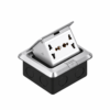 Office Table Power Socket Box with 2 Multifunction Sockets