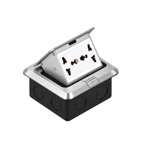 Office Table Power Socket Box with 2 Multifunction Sockets