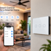 3 Gang smart switch, WiFi smart touch light switch, Alexa and Google Home Compatible Without Hub