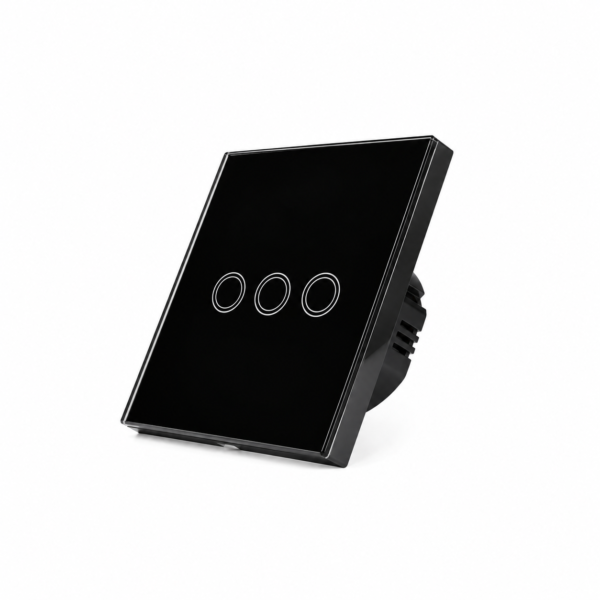 3 Gang smart switch, WiFi smart touch light switch, Alexa and Google Home Compatible Without Hub