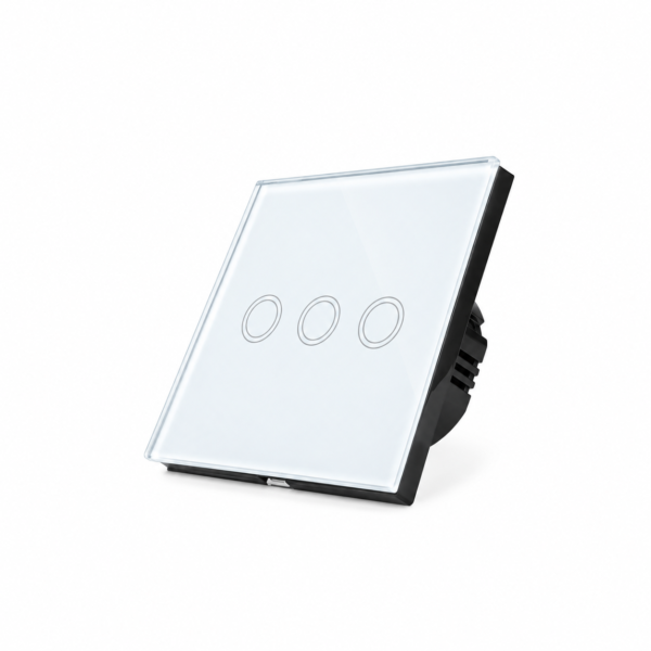 3 Gang smart switch, WiFi smart touch light switch, Alexa and Google Home Compatible Without Hub