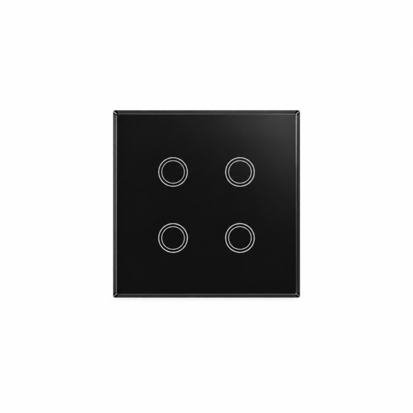 4 Gang smart switch, WiFi smart touch light switch, Alexa and Google Home Compatible