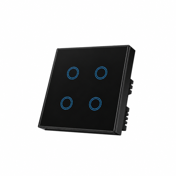 4 Gang smart switch, WiFi smart touch light switch, Alexa and Google Home Compatible