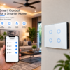 4 Gang smart switch, WiFi smart touch light switch, Alexa and Google Home Compatible