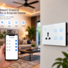 4 Gang Smart  Light Switch with Wall Socket - Works Alexa and Google Home