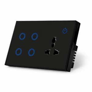 ChatGPT Image Sep 27, 2026, 10_53_59 PM 4 Gang Smart Light Switch with Wall Socket - Works Alexa and Google Home