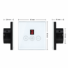 ChatGPT Image Sep 28, 2026, 02_31_39 PM WiFi Smart Fan dimmer, Touch Glass Panel, Mobile controlled, Compatible with Alexa and Google, No Hub required