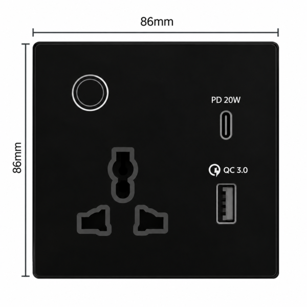 WiFi Smart Light Plug with USB and USB-C