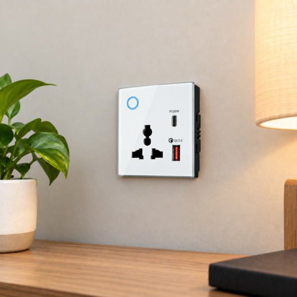 WiFi Smart Light Plug with USB and USB-C
