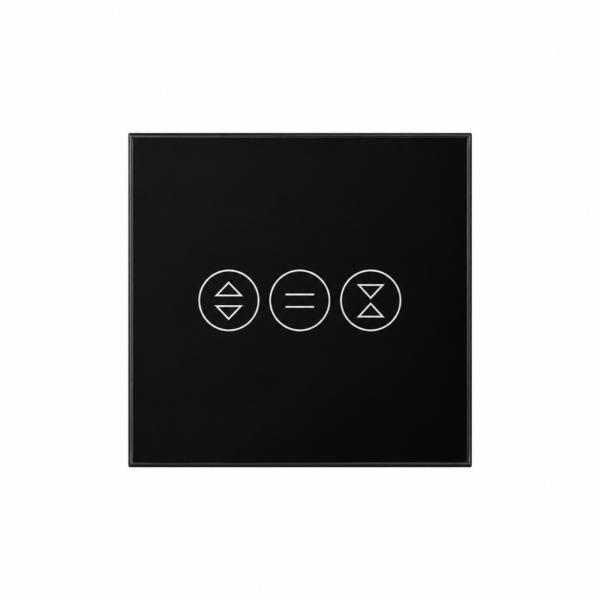 ChatGPT Image Sep 28, 2026, 12_04_19 PM Smart Curtain Switch for Motorized Curtains/Blinds, Touch Glass Panel, Mobile controlled, Compatible with Alexa and Google, No Hub required