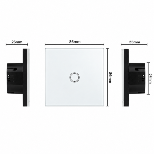 ChatGPT Image Sep 29, 2026, 10_06_37 PM 1 Gang WiFi Light Switch - Compatible with Alexa/Google Home