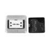 Office Table Power Socket Box with 2 Multifunction Sockets
