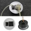 desktop-socket-with-cat6-network-port-1 Desktop Power Outlet Socket with 1 Cat 6 network port