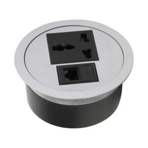 desktop-socket-with-cat6-network-port-2_1 Desktop Power Outlet Socket with 1 Cat 6 network port