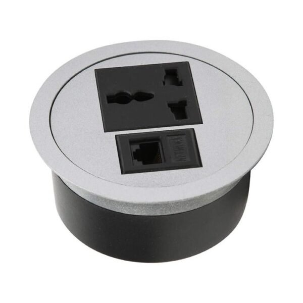 desktop-socket-with-cat6-network-port-2_1 Desktop Power Outlet Socket with 1 Cat 6 network port