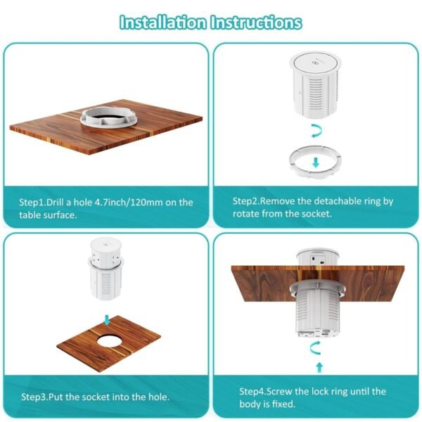 hydraulic-pop-up-socket-4 Automatic pop-up socket with wireless charger