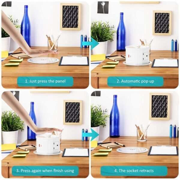 hydraulic-pop-up-socket-5 Automatic pop-up socket with wireless charger