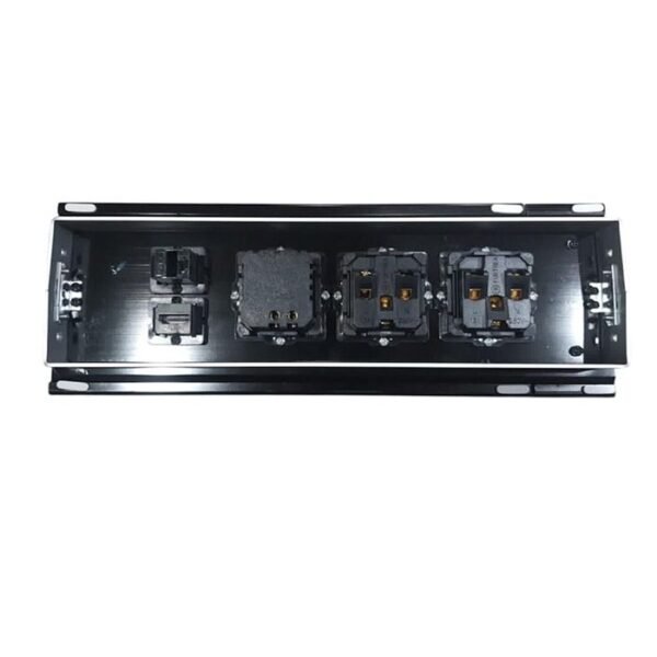 Electrical Sliding Desktop Sockets with 2 Universal Sockets, USB Port, HDMI and network port (Cat 6)