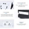 smart-double-mf-4 Smart Double Universal Socket with USB Charger - WiFi Wall Socket