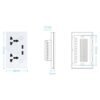 smart-double-universal-socket-dimensions_1 Smart Double Universal Socket with USB Charger - WiFi Wall Socket