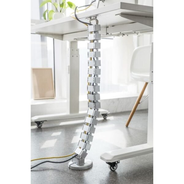 snake-wire-holder-for-height-adjustable-desk-4 Under Desk Plastic Snake Cable Manager
